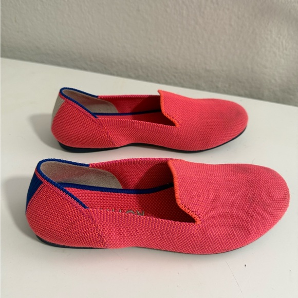 Rothy's Bold Pink and Blue Loafers - Picture 3 of 8